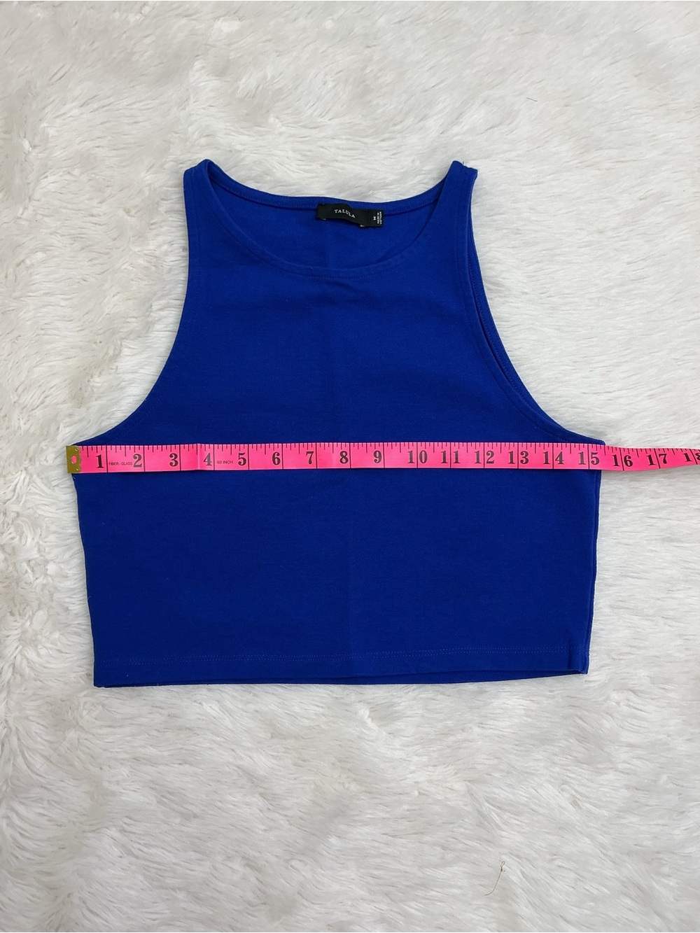 Talula - Royal Blue Crop Tank Top - Sz M - Picture 4 of 8